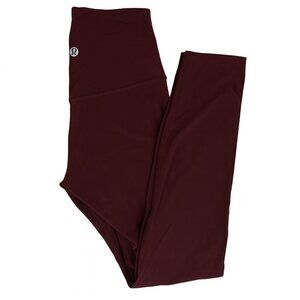 Lululemon Align High Rise Leggings Burgundy Plum 25” Inseam Size 4
